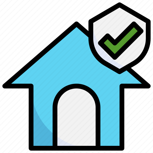 Home, insurance, shield, protected, safety, protection, security icon - Download on Iconfinder