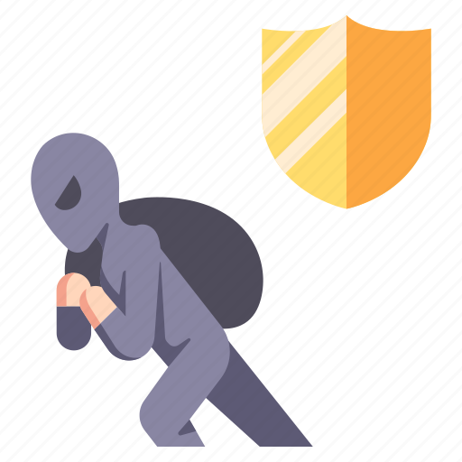 Crime, insurance, protect, safety, steal, stolen, thief icon - Download on Iconfinder