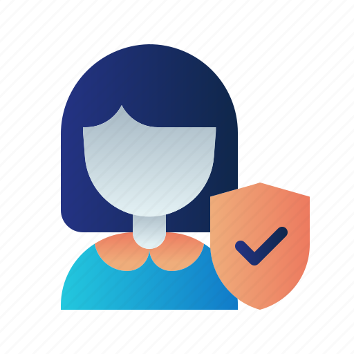 Customer, female insurance, guard, insurance, protection, shield, women icon - Download on Iconfinder