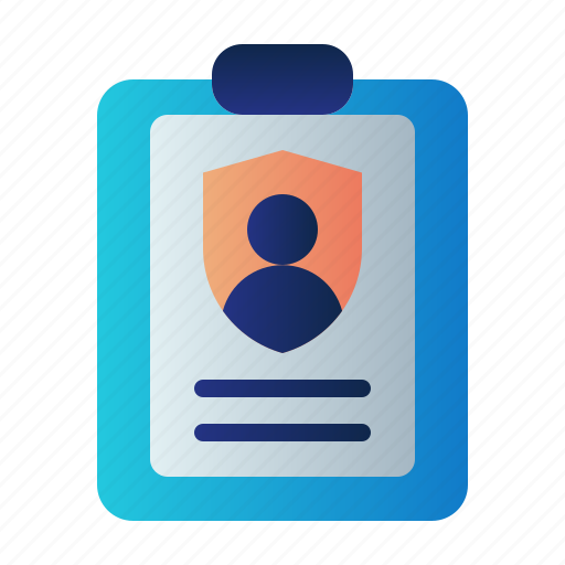 Document, guard, insurance, personal data, profile information, protection, shield icon - Download on Iconfinder