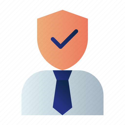 Customer service, guard, insurance, man, protection, salesman insurance, shield icon - Download on Iconfinder