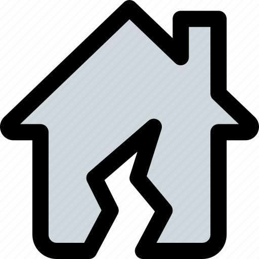 Broken, house, medical, home icon - Download on Iconfinder