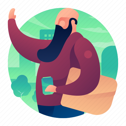 Beverage, drink, greeting, man, wave icon - Download on Iconfinder