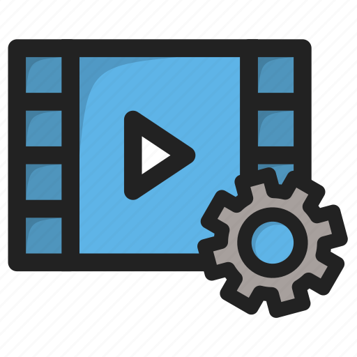 Movie, paly, player, setting, settings, tools, video icon - Download on Iconfinder