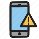 error, mobile, phone, smartphone, telephone, warning