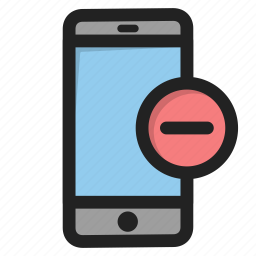 Delete, minus, mobile, phone, smartphone, telephone icon - Download on Iconfinder