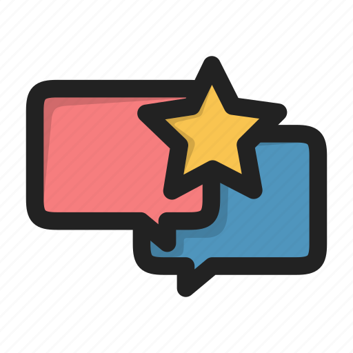Dialog, fav, favorite, forum, message, sms, star icon - Download on Iconfinder