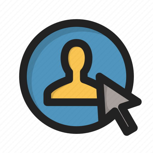 Click, cursor, individual, person, profile, sign, user icon - Download on Iconfinder
