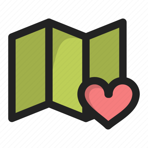 Favorite, heart, lovation, love, map icon - Download on Iconfinder