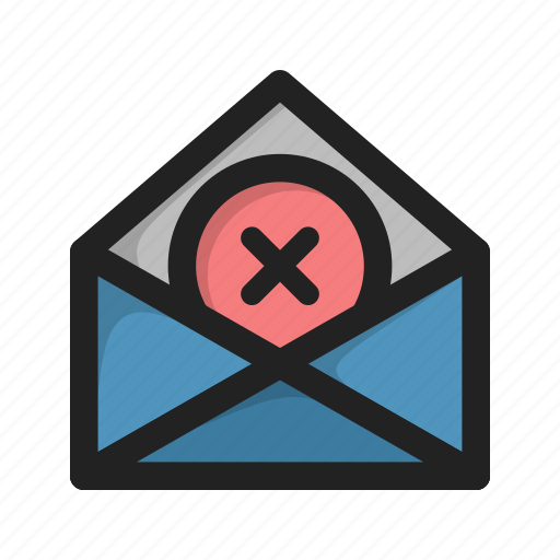 Close, cross, delete, envelope, letter, mail icon - Download on Iconfinder