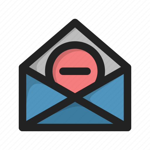Delete, envelope, hover, letter, mail, minus icon - Download on Iconfinder