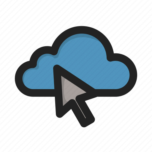 Click, cloud, cursor, storage icon - Download on Iconfinder