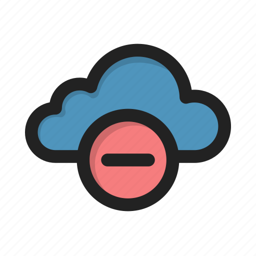 Cloud, delete, hover, minus, storage icon - Download on Iconfinder