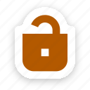 padlock, unlocked, security, password