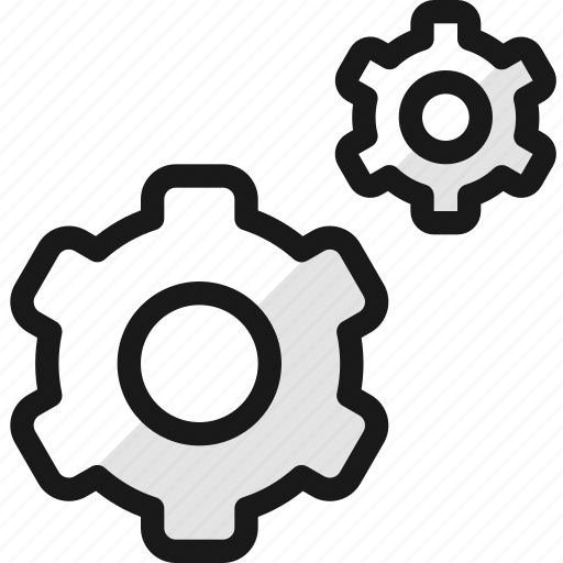 Double, cog icon - Download on Iconfinder on Iconfinder