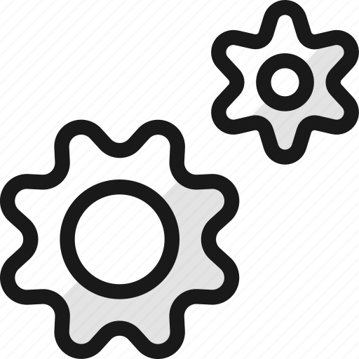 Double, cog icon - Download on Iconfinder on Iconfinder