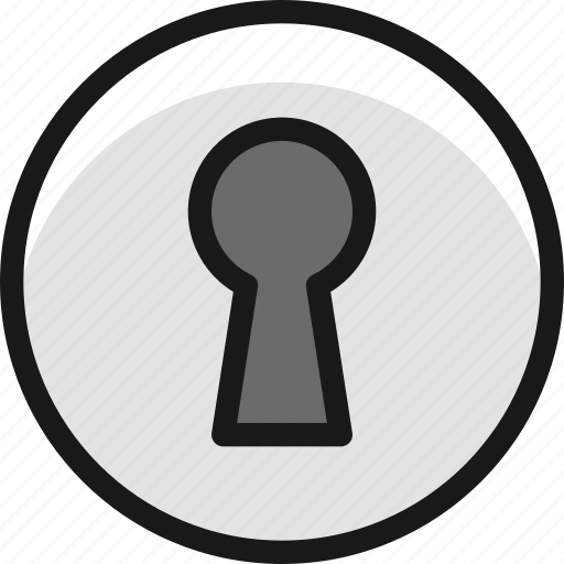 Keyhole, circle icon - Download on Iconfinder on Iconfinder