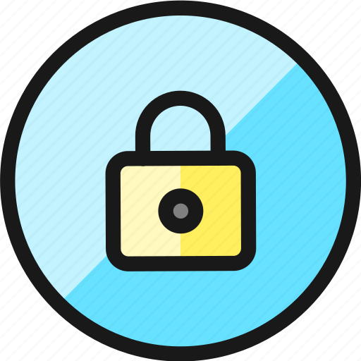 Circle, lock icon - Download on Iconfinder on Iconfinder