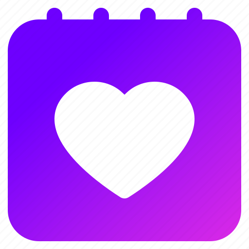 Calendar, love, romance, schedule, heart icon - Download on Iconfinder