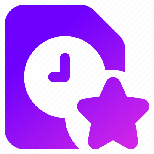 File, time, star, schedule, date icon - Download on Iconfinder