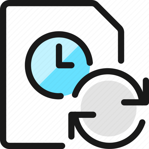 Time, clock, file, refresh icon - Download on Iconfinder