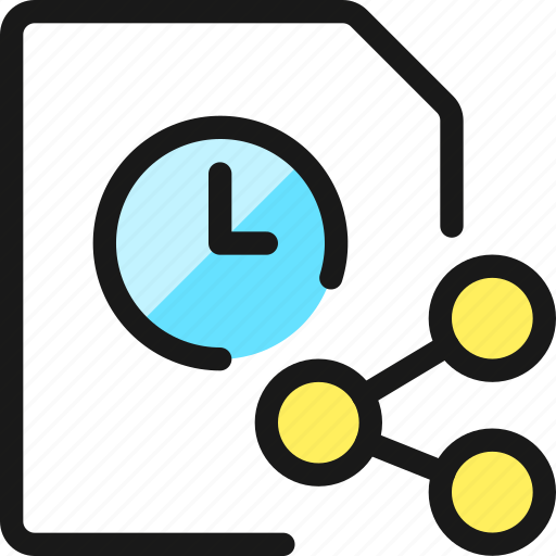 Time, clock, file, share icon - Download on Iconfinder