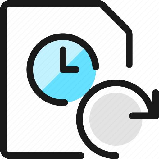 Time, clock, file, sync icon - Download on Iconfinder