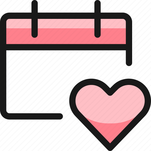 Favorite, heart, calendar icon - Download on Iconfinder