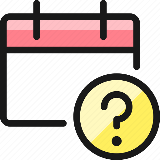Calendar, question icon - Download on Iconfinder