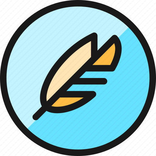 Quill, circle icon - Download on Iconfinder on Iconfinder