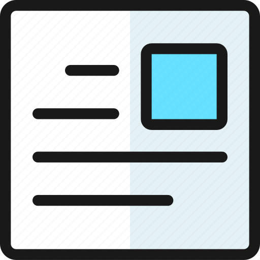 Paragraph, image, right icon - Download on Iconfinder