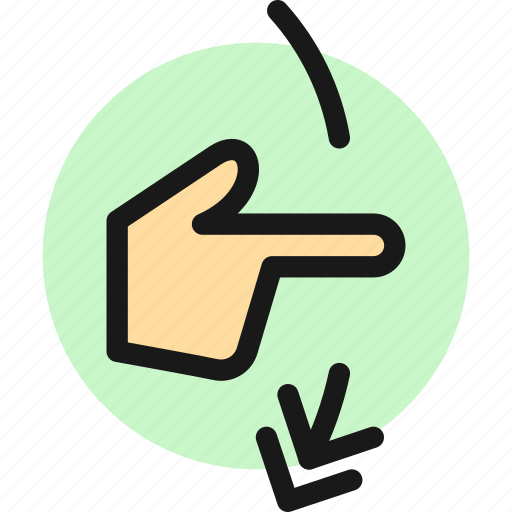 Down, gesture, swipe, vertical icon - Download on Iconfinder