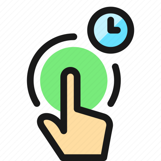 Gesture, clock, tap icon - Download on Iconfinder