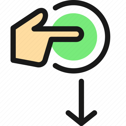 Down, tap, gesture, swipe icon - Download on Iconfinder