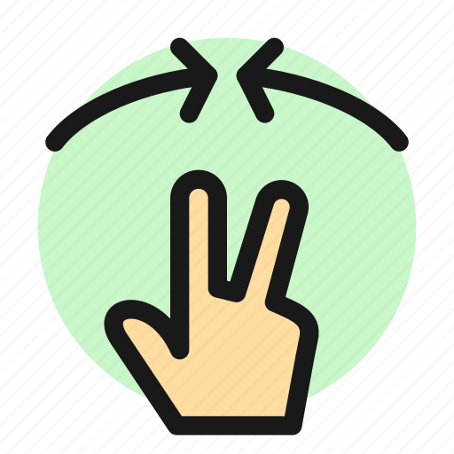 Gesture, two, finger, zoom, in icon - Download on Iconfinder