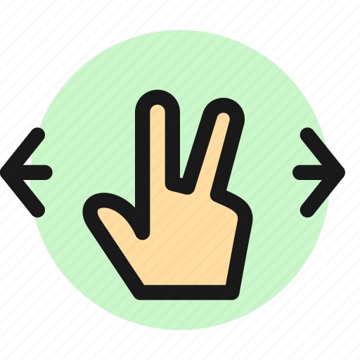 Gesture, two, fingers, horizontal, zoom, in icon - Download on Iconfinder