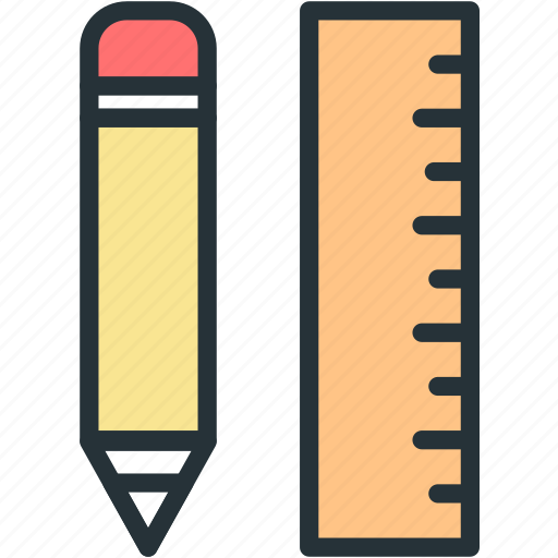 Interface, linear, pencil, ruler, tools icon - Download on Iconfinder