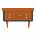 dresser table, wooden table, interior, furniture, furnishing