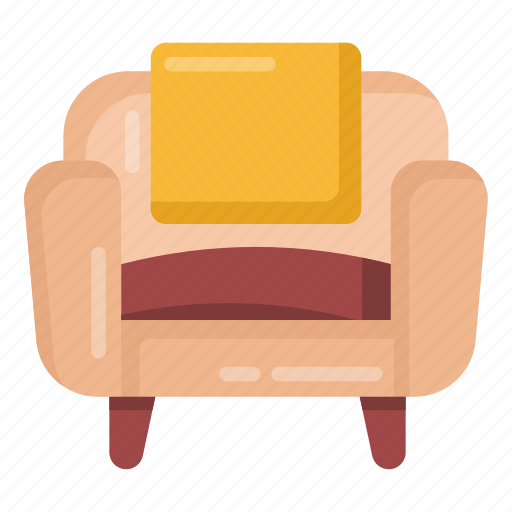 Single sofa, couch, seat, sette, interior icon - Download on Iconfinder