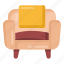 single sofa, couch, seat, sette, interior 
