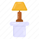 bedside lamp, table lamp, lamp, room furniture, room interior v