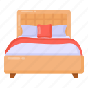 double bed, bed, furniture, interior, bedroom