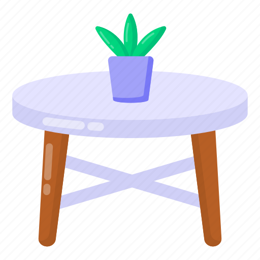End table, lounge table, round table, home interior, furniture icon - Download on Iconfinder