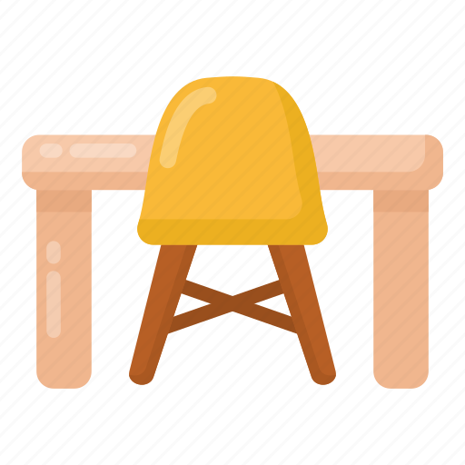 Chair and table, baby table, furniture, interior, chair icon - Download on Iconfinder