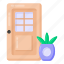entrance door, home door, hotel door, door, exit 