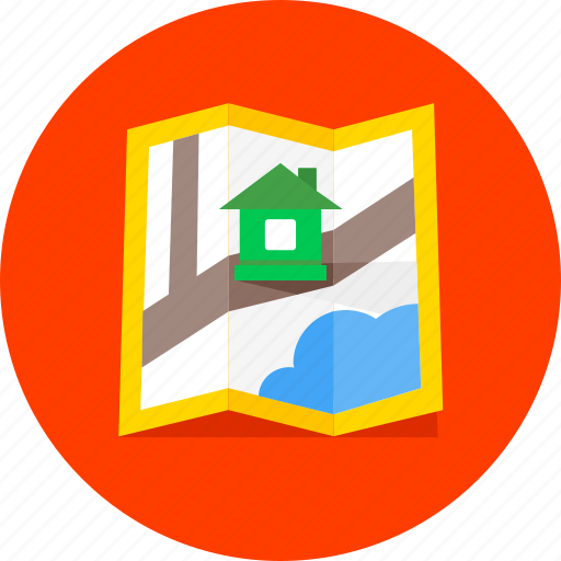 Home, map, building, gps, house, location, navigation icon - Download on Iconfinder