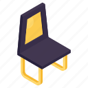 wooden chair, seat, sitting, armless chair, furniture