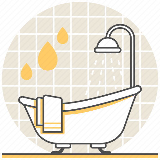Bath, bathroom, bathtub, design, interior, room, shower icon - Download on Iconfinder