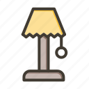 floor lamp, lamp, light, table lamp, furniture