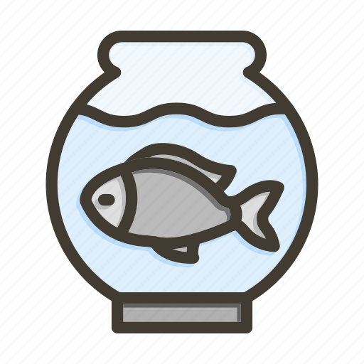 Fishbowl, animal, live fish, fish, sea icon - Download on Iconfinder